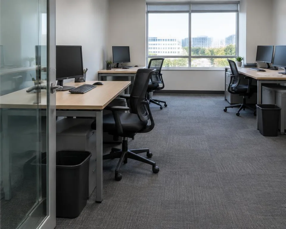 Illustrative commercial cleaning example after the visit