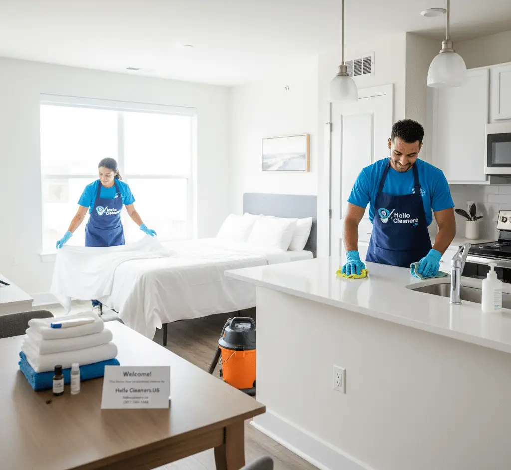 Airbnb and rental turnover cleaning service in Huron, OH — turnover cleaning, back-to-back turnaround cleaning and vacation rental cleaning by Hello Cleaners