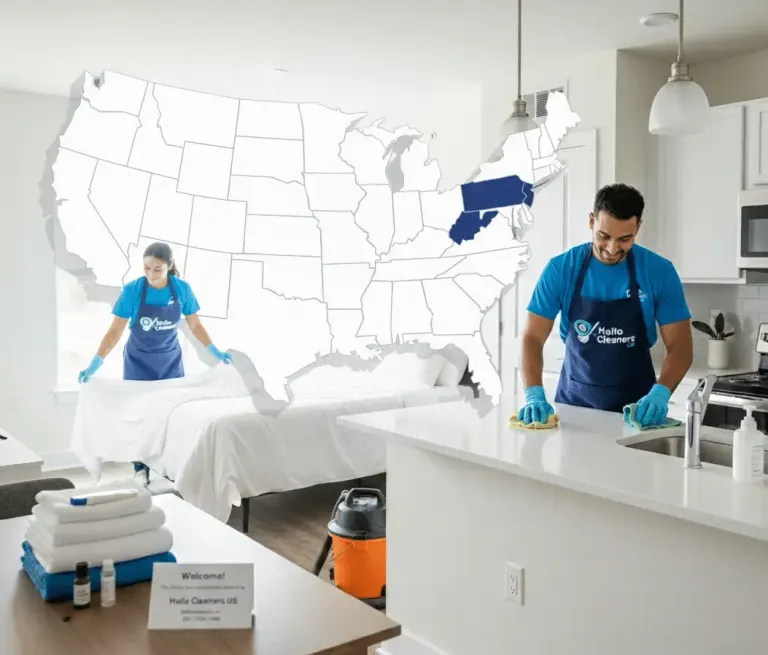 Airbnb turnover reset by Hello Cleaners