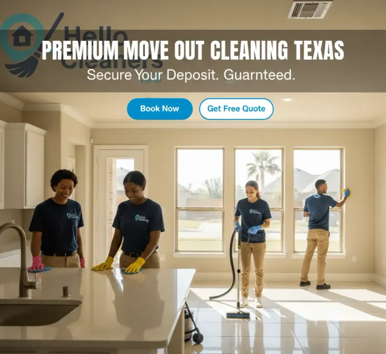 Move-out clean finished in an empty home