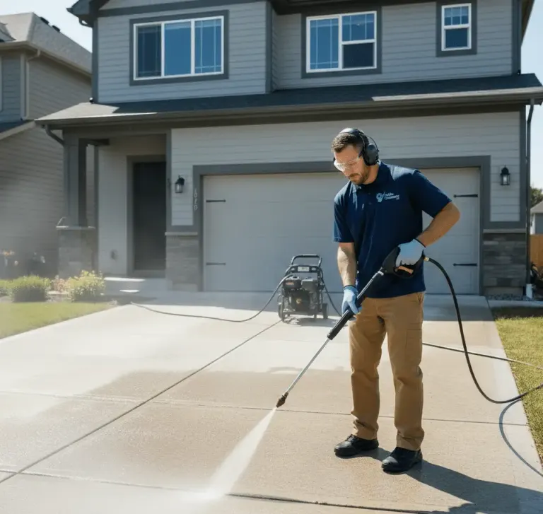 Pressure washing by Hello Cleaners