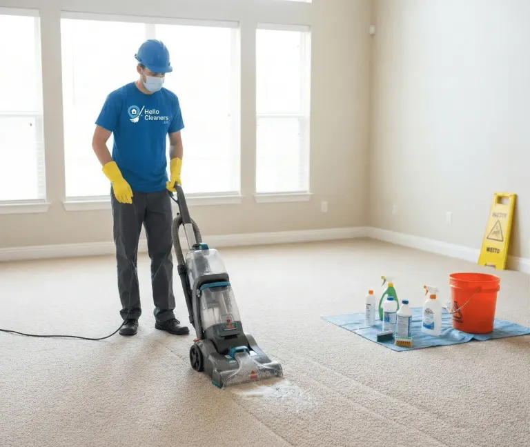 Hot water extraction carpet cleaning machine