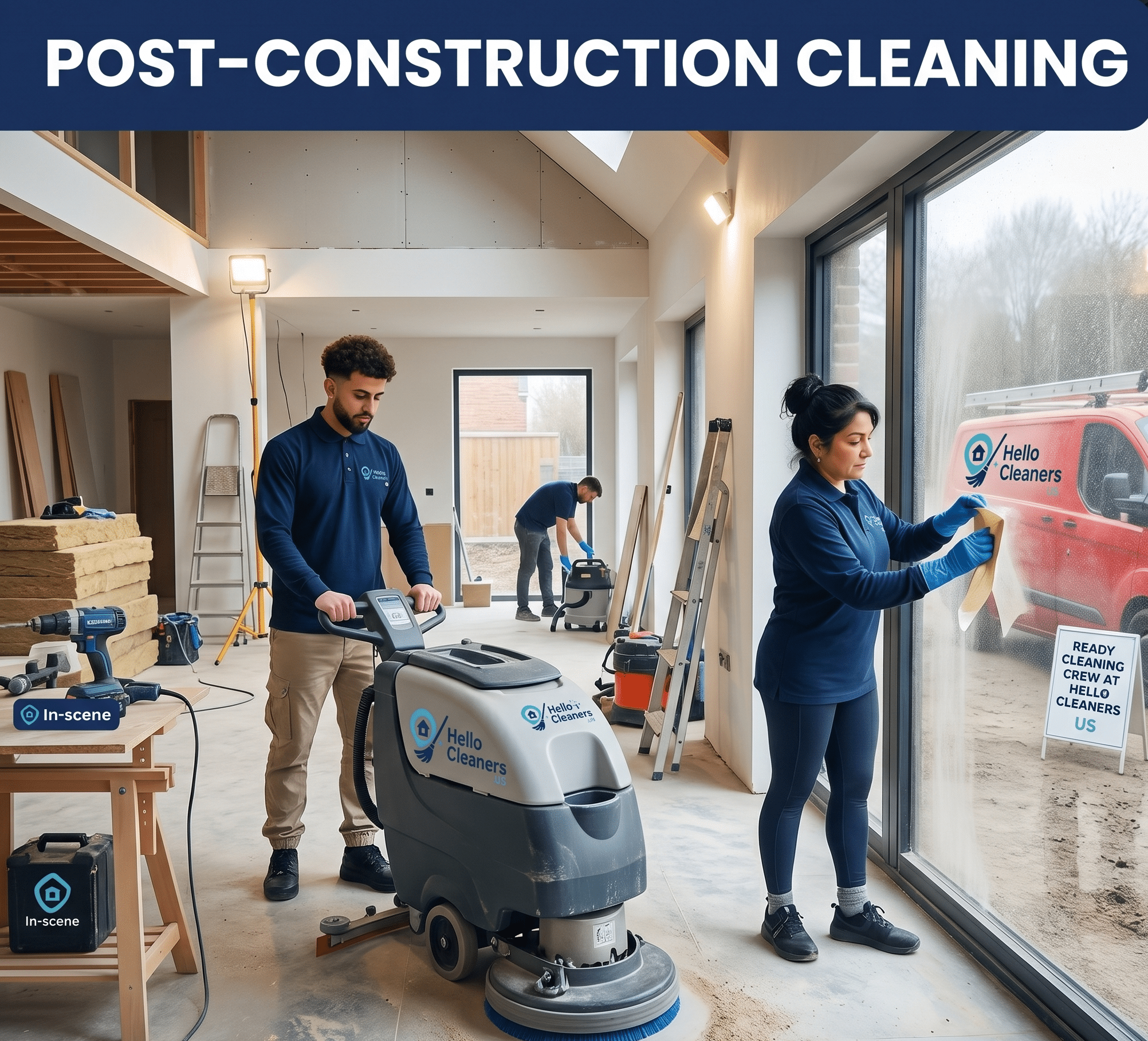 Post-Construction Cleaning in Texas by Hello Cleaners